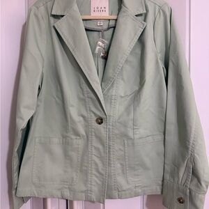 Joan Rivers Women's signature twill cinch back blazer